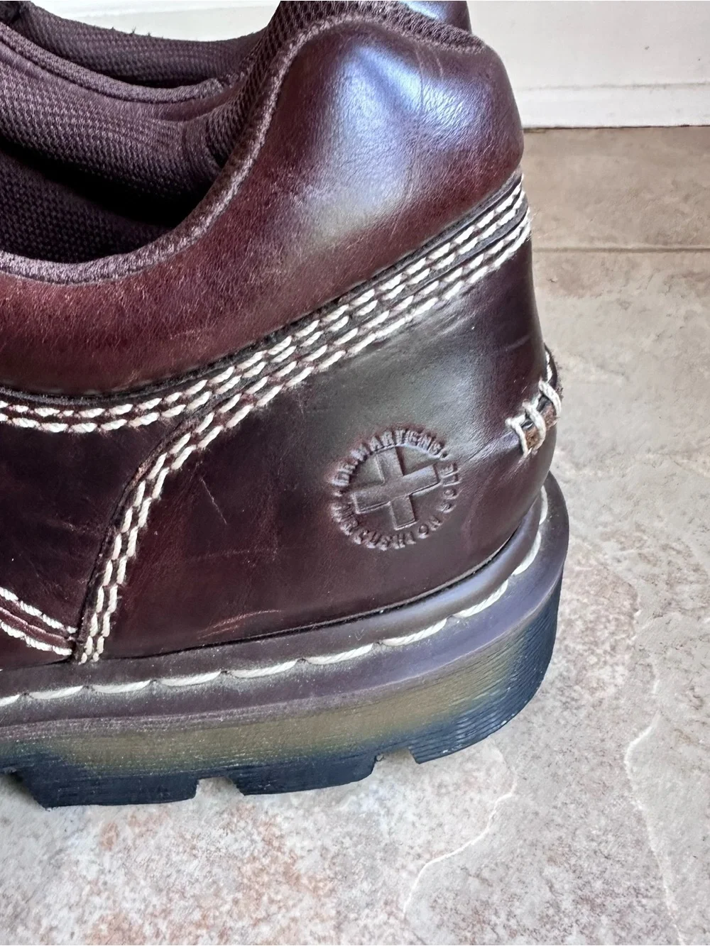 Dr. Martens Jordan Brown Leather Oxfords Y2K Chunky Sole​